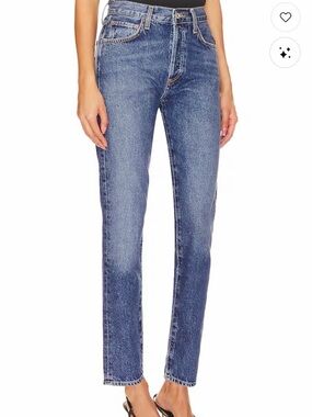 Austin Mid Rise Tapered Slim Jeans in Control